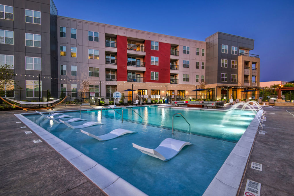 Watermark Pool At Night With All Exterior Lighting 11